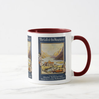 Vintage Reise - Gletscher-Nationalpark Tasse
