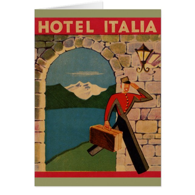 Vintage Reise - Hotel Italien (Vorne)