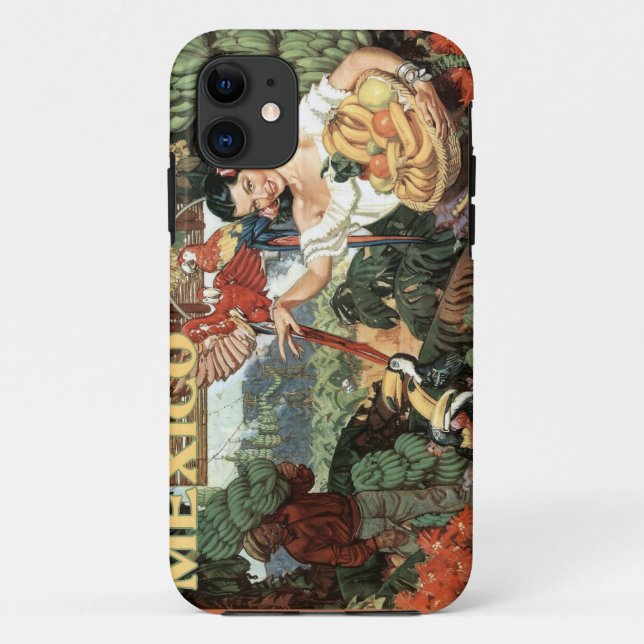 Vintage Reise-Hüllen Mexikos Case-Mate iPhone Hülle (Rückseite)