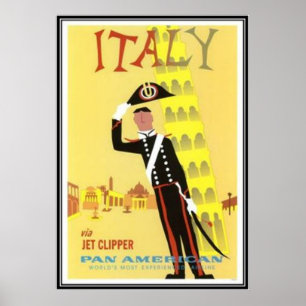 Vintage Reise Italien - Poster