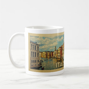 Vintage Reise Italiens Venedig Kaffeetasse