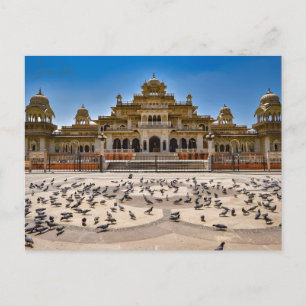 Vintage Reise Jaipur Indien farbenfroher Rajasthan Postkarte