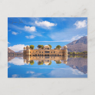 Vintage Reise Jaipur Indien farbenfroher Rajasthan Postkarte