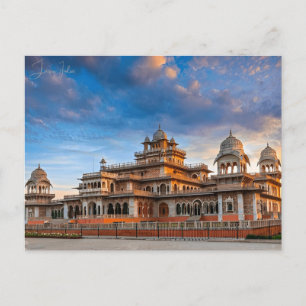 Vintage Reise Jaipur Indien farbenfroher Rajasthan Postkarte