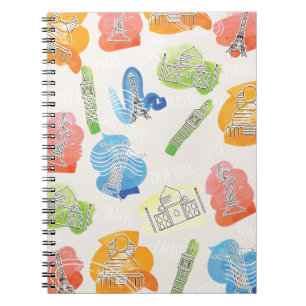 Vintage Reise-Karten Notizblock