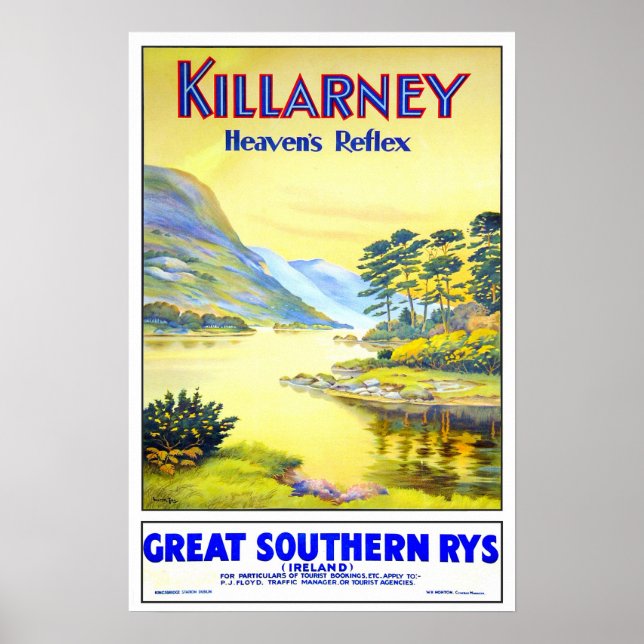 Vintage Reise, Killarney Poster (Vorne)