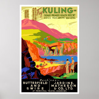 Vintage Reise, Kuling China Poster