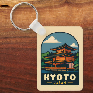 Vintage Reise Kyoto Japan Retro Landschaftliche La Schlüsselanhänger