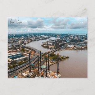 vintage Reise Lagos Nigeria Stadt retro Postkarte