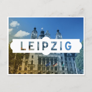 Vintage Reise Leipzig Deutschland Alt der Vergange Postkarte