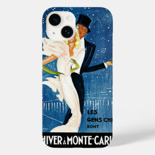 Vintage Reise, Liebe Romantik Winter in Monte Carl Case-Mate iPhone Hülle