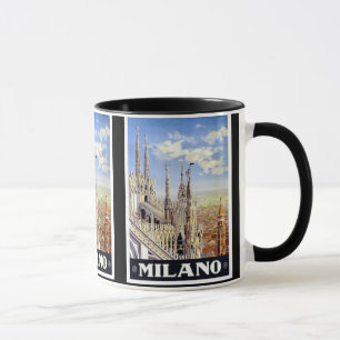 Vintage Reise Mailands Italien Tasse
