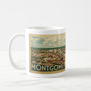 Vintage Reise Montgomerys Alabama Kaffeetasse