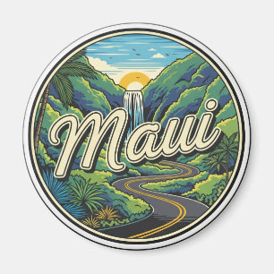 Vintage Reise nach Hana Maui Hawaii Reise Magnet