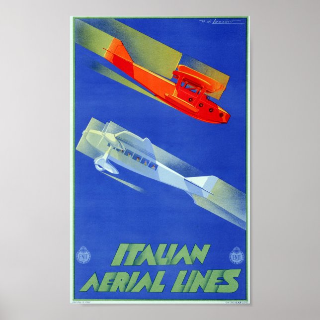 Vintage Reise nach Italien Poster (Vorne)