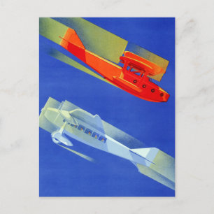 Vintage Reise nach Italien Postkarte