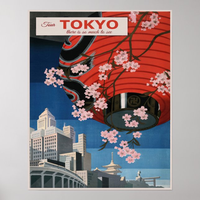 Vintage Reise nach Japan Poster (Vorne)