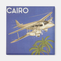 Vintage Reise nach Kairo, Ägypten, Flugzeug von Bi