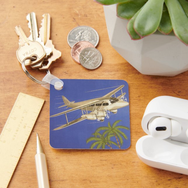 Vintage Reise nach Kairo, Ägypten, Flugzeug von Bi Schlüsselanhänger (Schreibtisch)