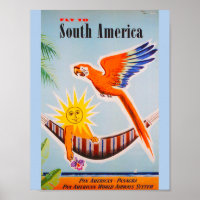 Vintage Reise nach Südamerika