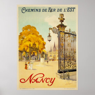 Vintage Reise - Nancy - Frankreich Poster