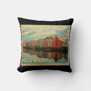 Vintage Reise Norwegens Kissen
