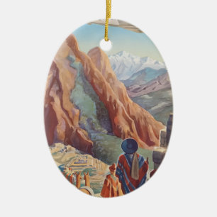 Vintage-Reise Peru Keramikornament