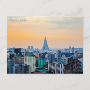 Vintage Reise Pjöngjang Nordkorea Urlaub Postkarte
