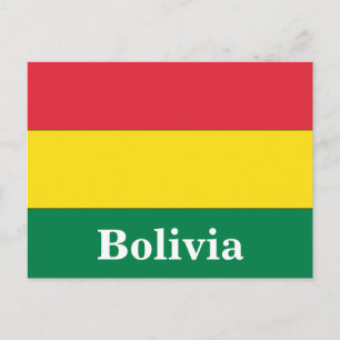 Vintage-Reise-Postkarte Bolivien Tourismus Postkarte