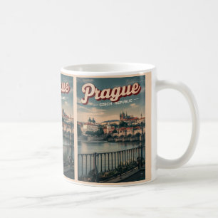 vintage Reise Prag Tschechische Republik Geschenke Kaffeetasse