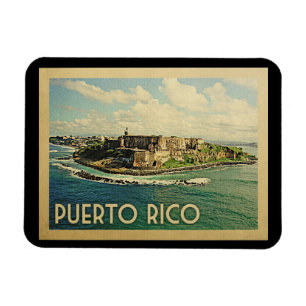 Vintage Reise Puertos Rico Magnet