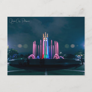 Vintage Reise Quezon City Philippinen City Retro Postkarte