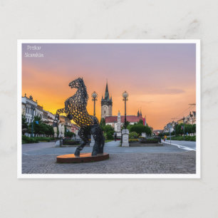 Vintage Reise retro Prešov Slowakei Slowakei Slova Postkarte