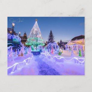 Vintage Reise Sapporo Japan Schneefestival Stadt Postkarte