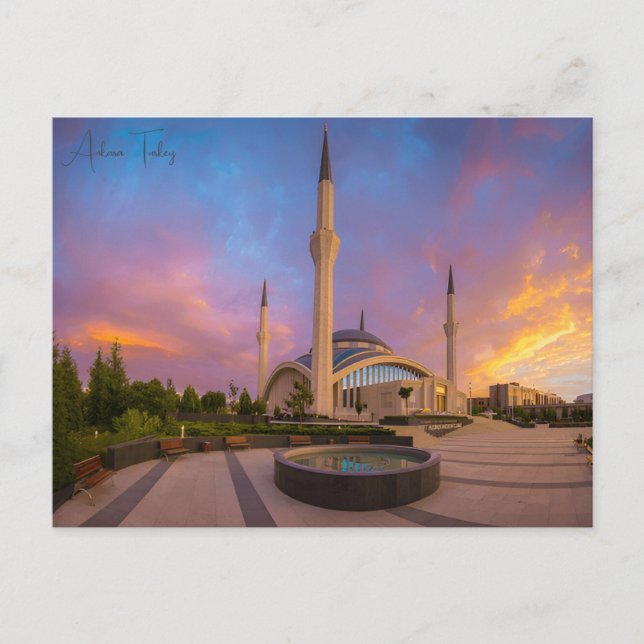 Vintage Reise Stadt Ankara Türkei Urlaub Retro Postkarte (Vorderseite)