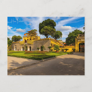 Vintage Reise Stadt hanoi vietnam Retro Urlaub Postkarte