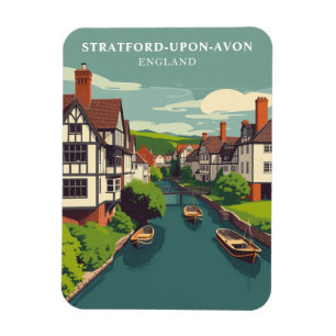 Vintage Reise Stratford-upon-Avon England Magnet
