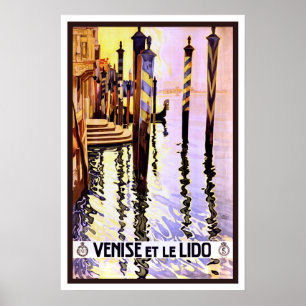Vintage Reise, Venedig Poster