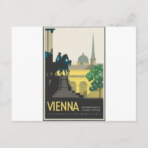 Vintage Reise Wien Postkarte