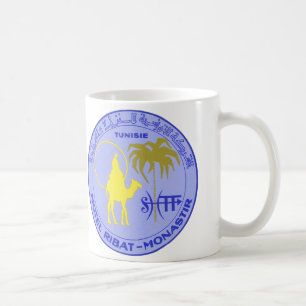 Vintage-Reisehotel Ribat in Monastir, Tunesien Tasse