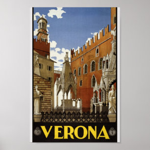 Vintage Reisen nach Italien Poster