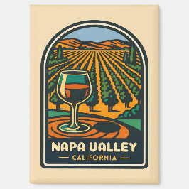 Vintage Reisen Napa Tal Weinroute Mendrisiotto Magnet