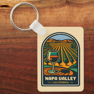 Vintage Reisen Napa Tal Weinroute Mendrisiotto Schlüsselanhänger