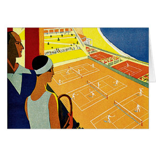 Vintage Reisen, Tennis, Sport, Monte Carlo Monaco