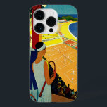 Vintage Reisen, Tennis, Sport, Monte Carlo Monaco Case-Mate iPhone Hülle<br><div class="desc">Vintages Beispiel für das europäische Reise- oder Gepäcklabel von Monte Carlo in Monaco mit einem Paar,  das Tennisschläger hält und ein Tennisturnier in der Nähe des Strandes und des wunderschönen blauen Mittelmeers anschaut. Liebe und Romantik auf den Tennisplätzen. Monte Carlo ist berühmt für sein Casino Le Grand Casino.</div>