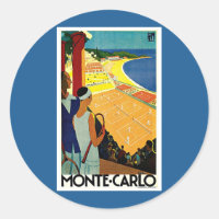 Vintage Reisen, Tennis, Sport, Monte Carlo Monaco