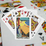 Vintage Reisen, Tennis, Sport, Monte Carlo Monaco Spielkarten<br><div class="desc">Vintage Abbildung des europäischen Reiseplakats oder Gepäcklabels von Monte Carlo in Monaco mit einem Paar Tennisschläger und einem Tennisturnier in der Nähe des Strandes und des wunderschönen blauen Mittelmeers. Liebe und Romantik auf den Tennisplätzen. Monte Carlo ist berühmt für sein Casino Le Grand Casino.</div>