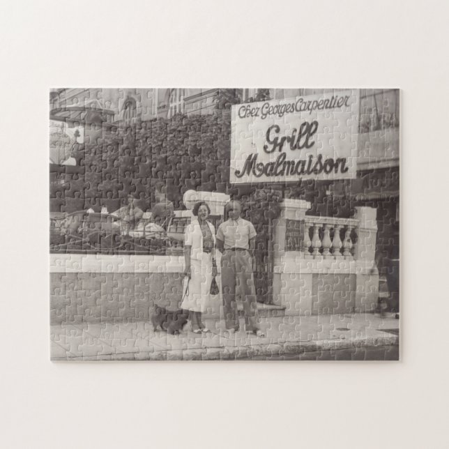 Vintage Reisepaar Côte d'Azur Puzzle (Horizontal)