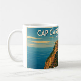 Vintage-Reiseplakat Cap Carbon Becher Kaffeetasse