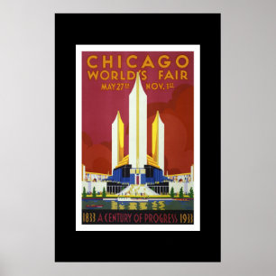 Vintage-Reiseplakat Chicago World's Fair Poster